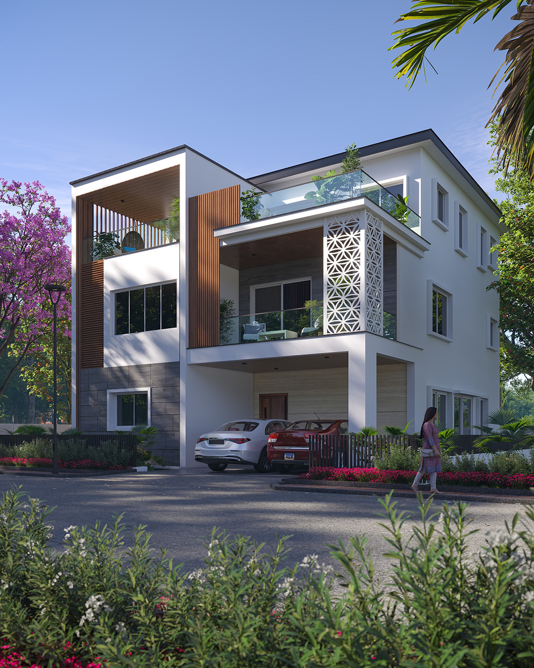 East facing villa